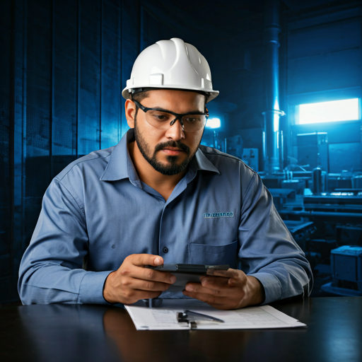 Technicus aan het werk in een professionele werkplaats